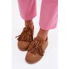 Dámske tenisky so strapcami camel dorivelle / 9052 CAMEL (Veľkosť 37)