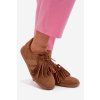 Dámske tenisky so strapcami camel dorivelle / 9052 CAMEL (Veľkosť 37)