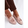 Dámske mokasíny ploché so strapcami svetlo ružové marilisse / G504 PINK (Veľkosť 36)