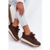 športové tenisky na platforme čokoládovo hnedé riadella / 24898 BROWN (Veľkosť 36)