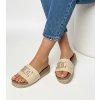 Dámske šľapky hnedé kód Béžové - GM 511-3 Béžové 38 - GM (Veľkosť 38)
