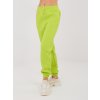 Moderné dámske športové tepláky kód CLM-DR-1107.98 (Farba Limetková-zelená, Veľkosť S)