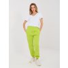 Moderné dámske športové tepláky kód CLM-DR-1107.98 (Farba Limetková-zelená, Veľkosť S)