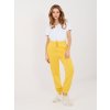 Moderné dámske športové tepláky kód CLM-DR-1107.98 (Farba Žltá, Veľkosť S)