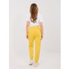 Moderné dámske športové tepláky kód CLM-DR-1107.98 (Farba Žltá, Veľkosť S)