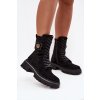 Dámské Workery s Ozdobným Prvkem Zateplené Černé Kalindra (Veľkosť 37)