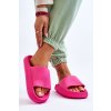 Módní Penové papuče na robustní platforme fuchsia linnea / SD5171-9 FUCHSIA (Veľkosť 40)