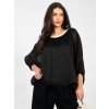 Dámska blúzka formálny štýl čierna IT-BZ-18868.81 (Farba Čierna, Veľkosť ONE SIZE)