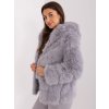 Dámska Bunda farba Sivá kód AT-KR-2386.00P (Farba Sivá, Veľkosť S/M)
