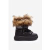 Šnekové Dámske s kožušinou na platforme čierne nabilla / 23N26-6567 BLACK (Veľkosť 39)