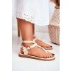 Lu boo ženy béžove žabky achilla / B12-5 APRICOT (Veľkosť 36)