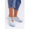 športové Dámske baleríny s pásky modré farvessa / DKB9927 BLUE (Veľkosť 36)