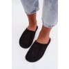 Dámske ploché nazouváky z eco semišu čierne veronelle / DM505 BLACK (Veľkosť 36)