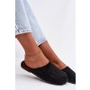 Dámske ploché nazouváky z eco semišu čierne veronelle / DM505 BLACK (Veľkosť 36)