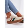 Dámske tenisky na platforme béžove janivelle / 25SP26-9086 BEIGE/MUL (Veľkosť 36)
