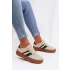 Dámske tenisky na platforme béžove janivelle / 25SP26-9086 BEIGE/MUL (Veľkosť 36)
