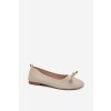 Baleríny s mašľou béžove amelivra / 25BL02-9048 BEIGE (Veľkosť 36)