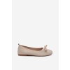 Baleríny s mašľou béžove amelivra / 25BL02-9048 BEIGE (Veľkosť 36)