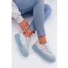 Dámske tenisky na platforme modré galleria / A021 BLUE (Veľkosť 36)