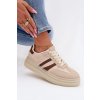 Dámske tenisky na platforme béžove galleria / A021 BEIGE (Veľkosť 36)