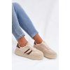 Dámske tenisky na platforme béžove galleria / A021 BEIGE (Veľkosť 36)