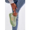 Dámske tenisky na platforme zelené galleria / A021 GREEN (Veľkosť 36)