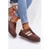 Dámske tenisky na platforme hnedé galleria / A021 BROWN (Veľkosť 36)