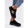 Dámske tenisky na platforme čierne galleria / A021 BLACK (Veľkosť 36)