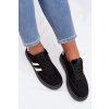 Dámske tenisky na platforme čierne galleria / A021 BLACK (Veľkosť 36)