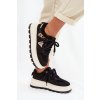 Dámske tenisky na platforme čierne florinda / A209 BLACK (Veľkosť 36)