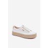 Dámske espadrilles na platforme big star tt274349 biele / (Veľkosť 38)