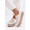 Dámske espadrilles na platforme big star tt274349 biele / (Veľkosť 38)
