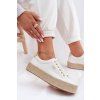 Dámske espadrilles na platforme big star tt274349 biele / (Veľkosť 38)