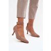 Devoria lodičky s ekosemi tmavo béžove / 2751 KHAKI (Veľkosť 39)