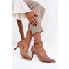 Devoria lodičky s ekosemi tmavo béžove / 2751 KHAKI (Veľkosť 39)