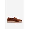 Mokasyny espadryle pánské camel rexton / C211 CAMEL (Veľkosť 40)