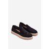 Mokasyny espadryle pánské čierne rexton / C211 BLACK (Veľkosť 40)