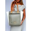 Štýlová bielo sivá kabelka Shopper Monnari z eko kože s prídavným ramienkom, kód produktu 2370 2710-3