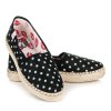 Bodkované espadrilky k1620004ne veľ.č. 40 (Veľkosť 42)