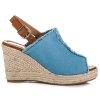 DŽÍNSOVÉ SANDÁLE ESPADRILKY  LL153JE veľ.č. 40 (Veľkosť UK7 / EUR 40)