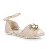 SANDÁLE ESPADRILKY S OZDOBOU m-5213a veľ.č. 40 (Veľkosť 42)