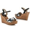 SANDÁLE NA KORKOVOM OPÄTKU l113b veľ.č. 38 (Veľkosť UK5 / EUR 38)