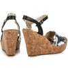SANDÁLE NA KORKOVOM OPÄTKU l113b veľ.č. 38 (Veľkosť UK5 / EUR 38)