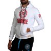 Pánska mikina na zips s kapucňou Marshall Original biela (Veľkosť S,)