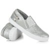 Strieborné tenisky Slip on G-006S