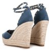 Modré sandále espadrilky LL92JE