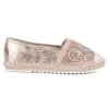 Zlaté espadrilky JN32GO