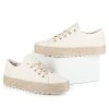 Béžové plátenky espadrilky na platforme K1720402H