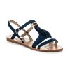 Tmavo modré sandále BOHO 011BL