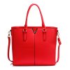 Červená kabelka shopper Aggie AG00420